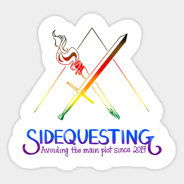 Pride Sidequesting Logo Sticker by Sidequesting